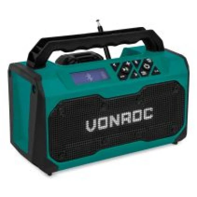 Radio budowlane 20V - 2,0Ah - FM, bluetooth & USB | z akumulatorem i szybką ładowarką