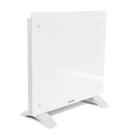 Luksusowy grzejnik elektryczny WiFi - konwektorowy grzejnik dekoracyjny - szklany panel - 1000W - biały | WIFI