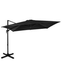 Parasol Pisogne 300x300cm - Parasol wspornikowy | Antracyt/Czarny