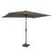 Parasol Ogrodowy Rapallo 200x300cm – Premium - Szarobrązowy | Podstawa i pokrowiec
