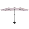 Parasol Iseo 460x270cm - Parasol premium - Beżowy | W zestawie podstawa 26 kg