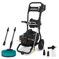 PRO Pressure Washer V25-3 - 2500W – 180 bar – induction motor – 15m premium hose | Incl. patio cleaner, foam sprayer and 5 nozzles