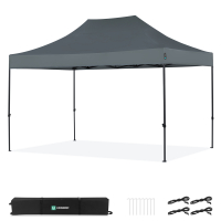Party Tent - 3x4.5 m - Premium Easy-Up Party Tent | Grey