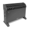 Grzejnik konwektorowy - 2000W - szary | Regulowany termostat
