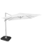 Parasol ze wspornikiem Pisogne 300 x 300 cm – Parasol premium Biały| Płytki podstawy parasola