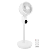 luksusowy wentylator stoj?cy 88 cm bardzo cichy 3 ustawienia pr?dko?ci bia?y w zestawie pilot zdalnego sterowania-af502ac_white-g?ewna-VONROC