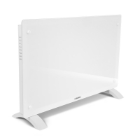 Luksusowy grzejnik elektryczny - konwektor - szklany panel - 2000W - biały | WIFI
