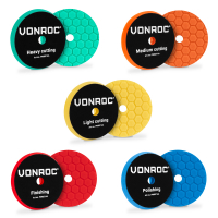 Polishing Pads | Buffing Pads – Ø125mm – Complete Set of 5