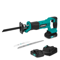 Cordless Reciprocating Saw 20V | Incl. 3 Saw blades - Incl. 2x 2.0Ah batteries and charger