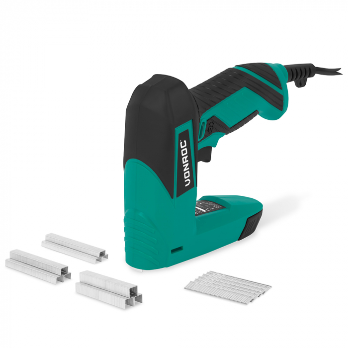 Elektryczny Zszywacz VONROC z 900 zszywkami i 300 gwoździami, Precyzyjny main product photo